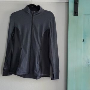 Women's Fitted Two Tone Athletic Zip Up Jacket